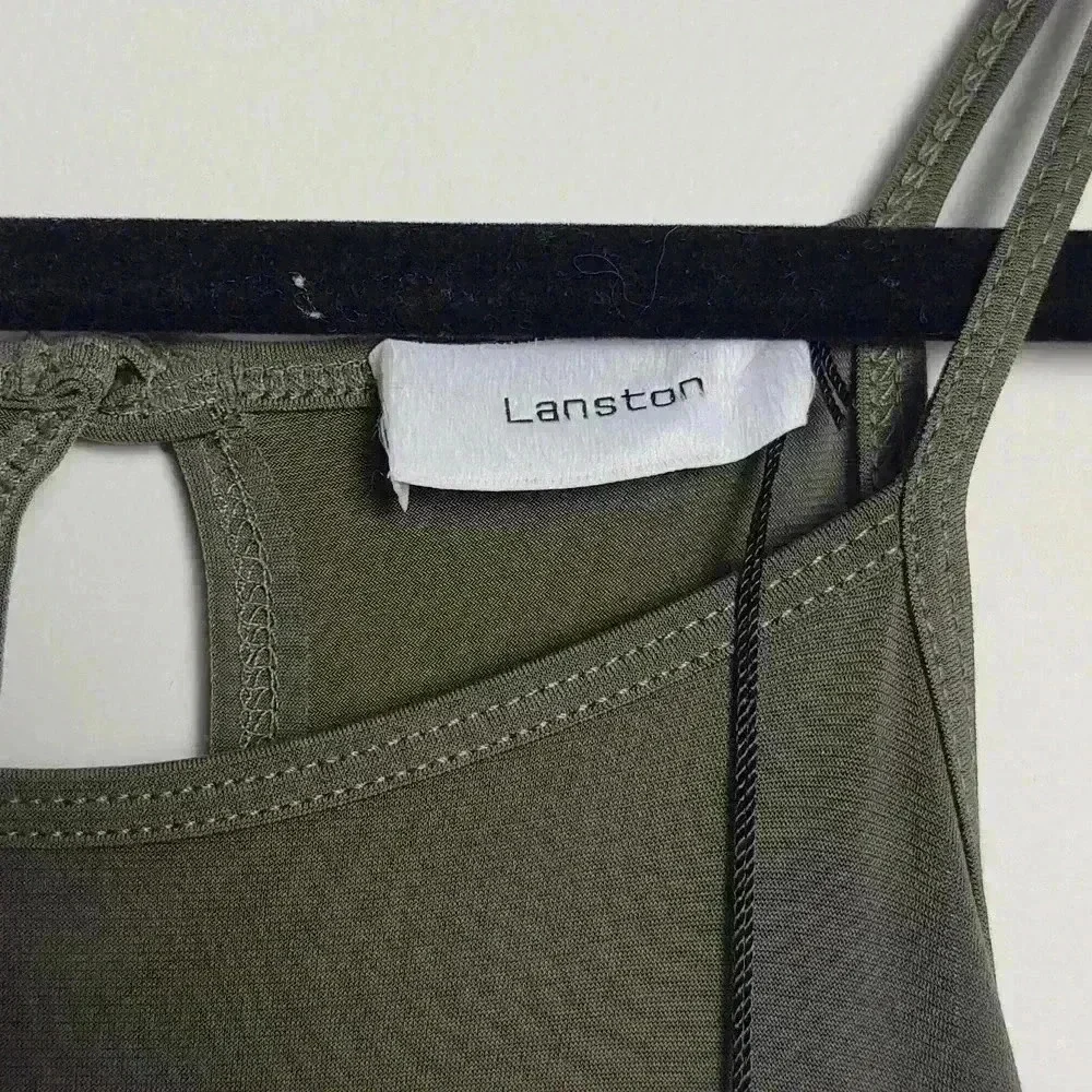 Lanston NWT Halter Sleeveless Jumpsuit in Army Green Size Large